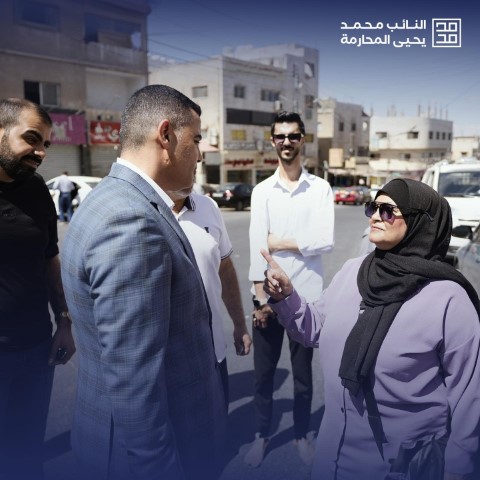 النائب محمد يحيا المحارمة يزور منطقة النصر في العاصمة - صور