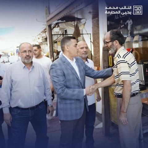 النائب محمد يحيا المحارمة يزور منطقة النصر في العاصمة - صور