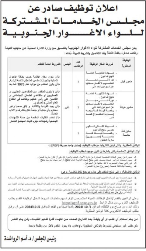 شواغر ومدعوون  للتعيين في مؤسسات  حكومية (أسماء)