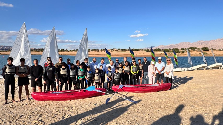 واحه أيلة تستضيف المعسكر الشتوي الاول للقوارب الشراعية