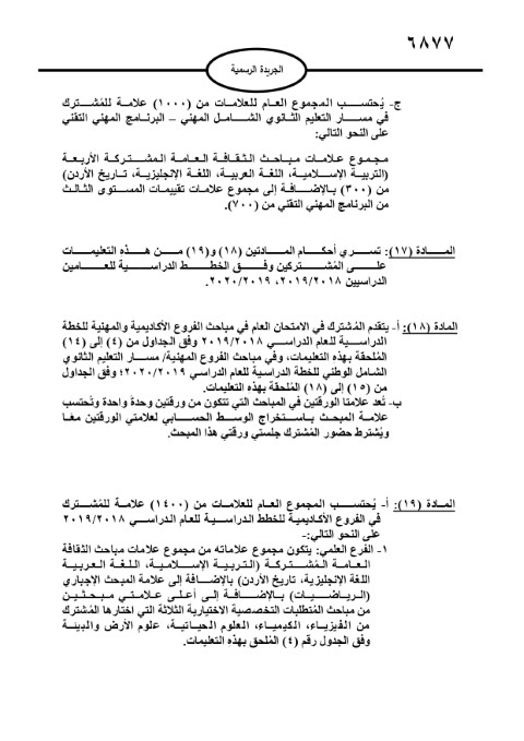 الأردن.. صدور تعليمات امتحان الثانوية العامة