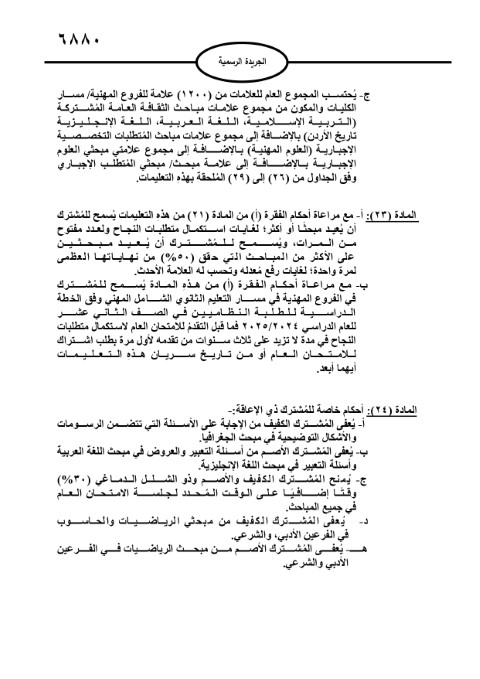 الأردن.. صدور تعليمات امتحان الثانوية العامة