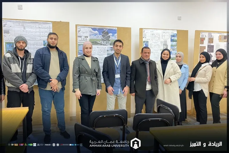 طلبة هندسة العمارة في عمان العربية يقدمون مشاريع مبتكرة لتصميم برج متعدد الاستخدامات