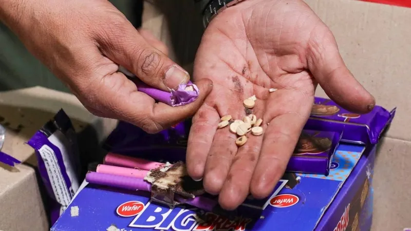 بالفيديو والصور  ضبط 7 ملايين حبة مخدرة قبل دخولها للاردن