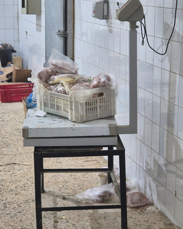 ضبط مستودع مجمدات مخالف في الكرك - صور