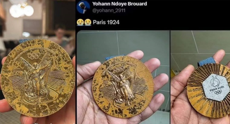 مطالبات باستبدال ميداليات أولمبياد باريس بعد تآكل الطلاء