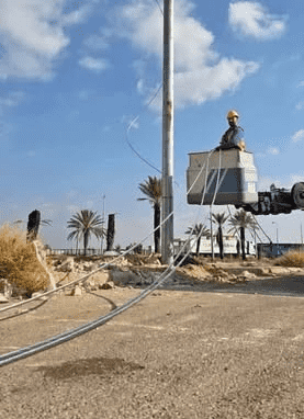 الخرابشة تجهيز البنية التحتية لتزويد معبر نصيب الحدودي بالكهرباء