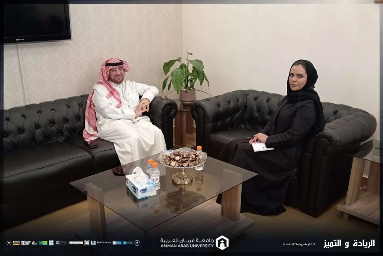 الدكتور العتيبي من جامعة عمان العربية يزور سفارة مملكة البحرين في الأردن