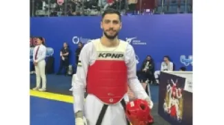 لاعب المنتخب الوطني للتايكواندو الأولمبي زيد مصطفى