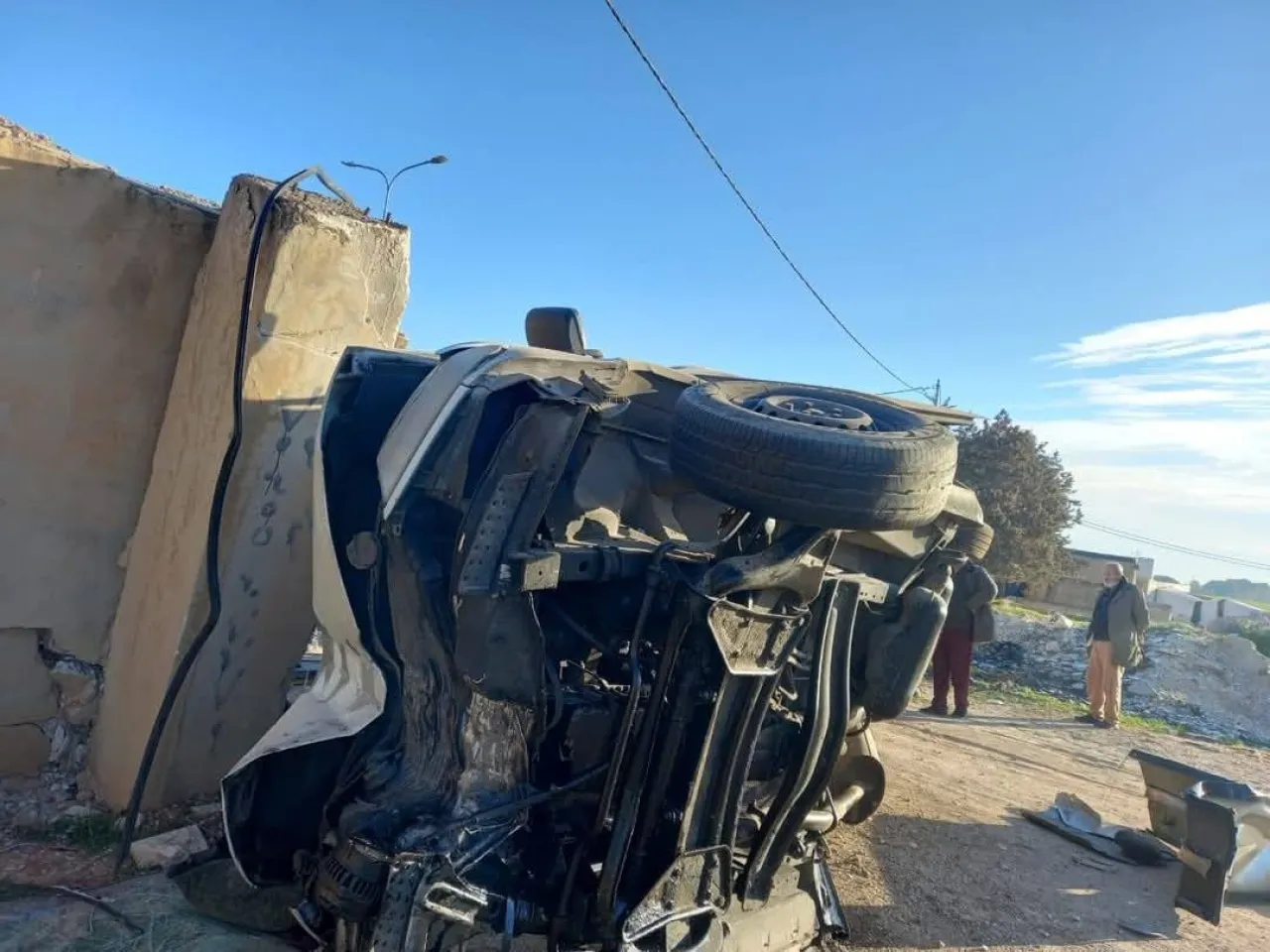 وفاة ستة أشخاص وإصابة خمسة آخرين إثر حادث تدهور في مادبا