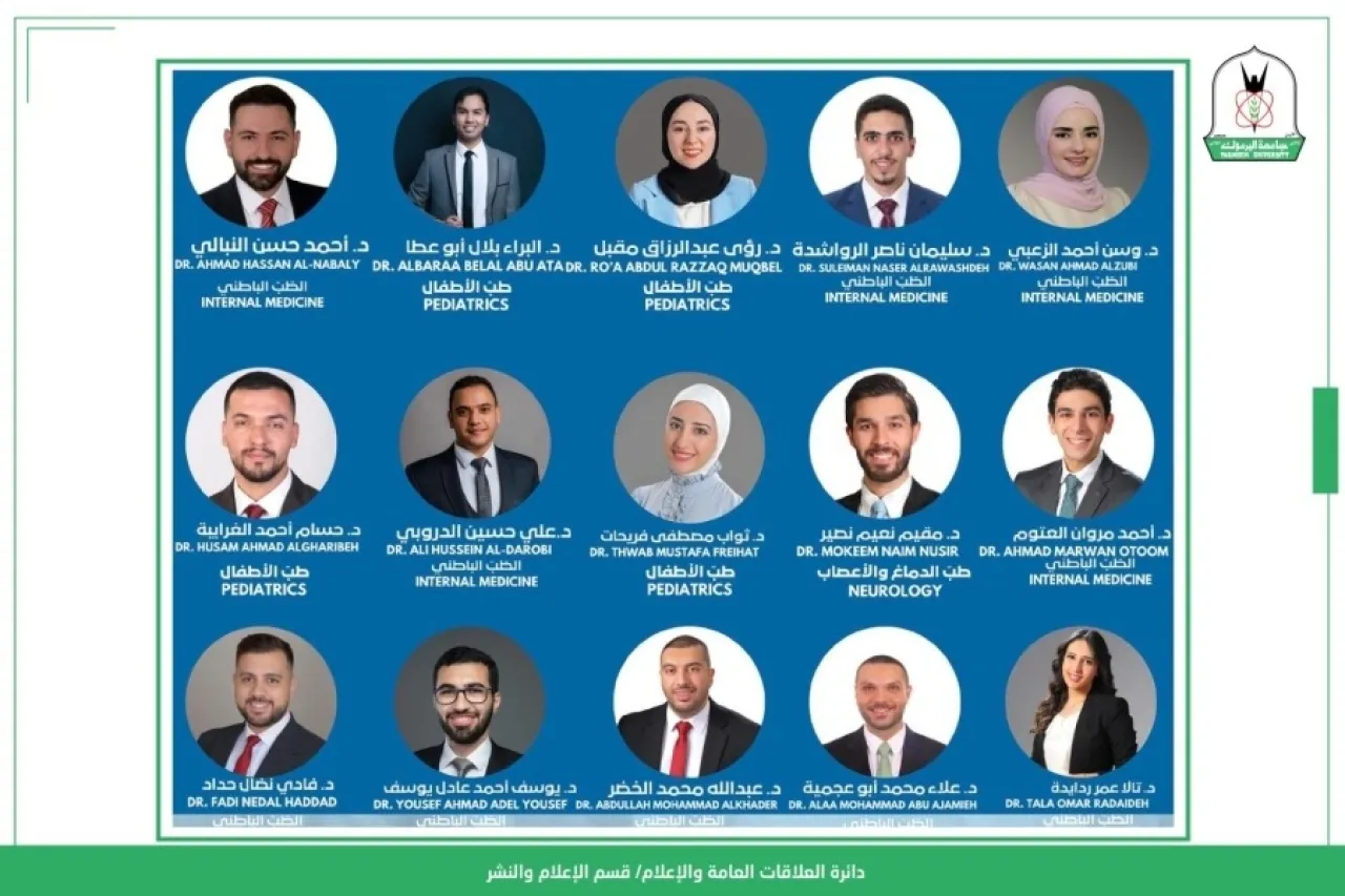 قبول 15 طبيبا من خريجي طب اليرموك في برامج الإقامة الطبية الأمريكية أسماء