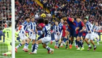 من لقاء برشلونة وسوسييداد