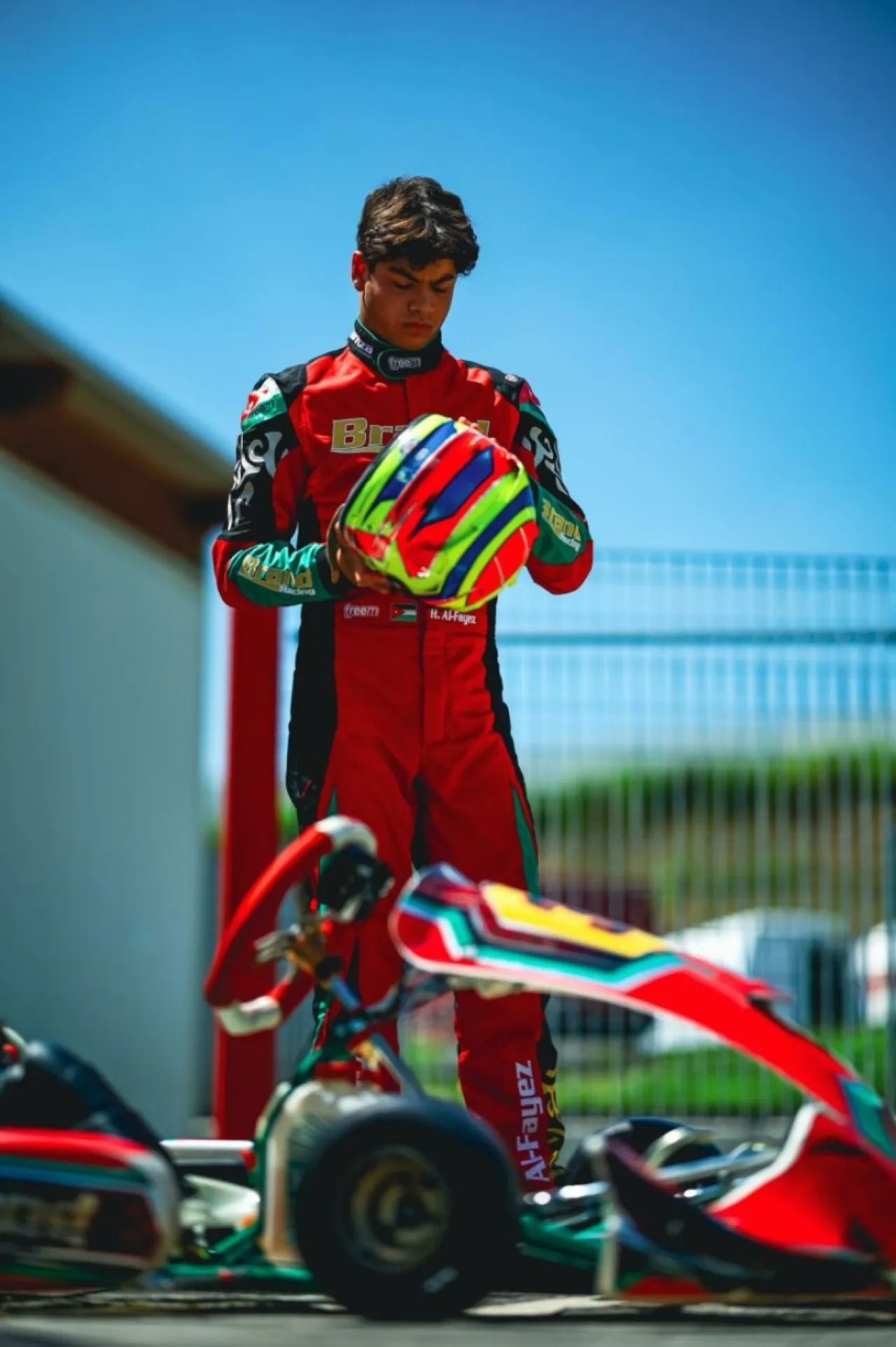 حمزة الفايز يحتل المركز الثالث ببطولة روتاكس الإمارات  للكارتينغ