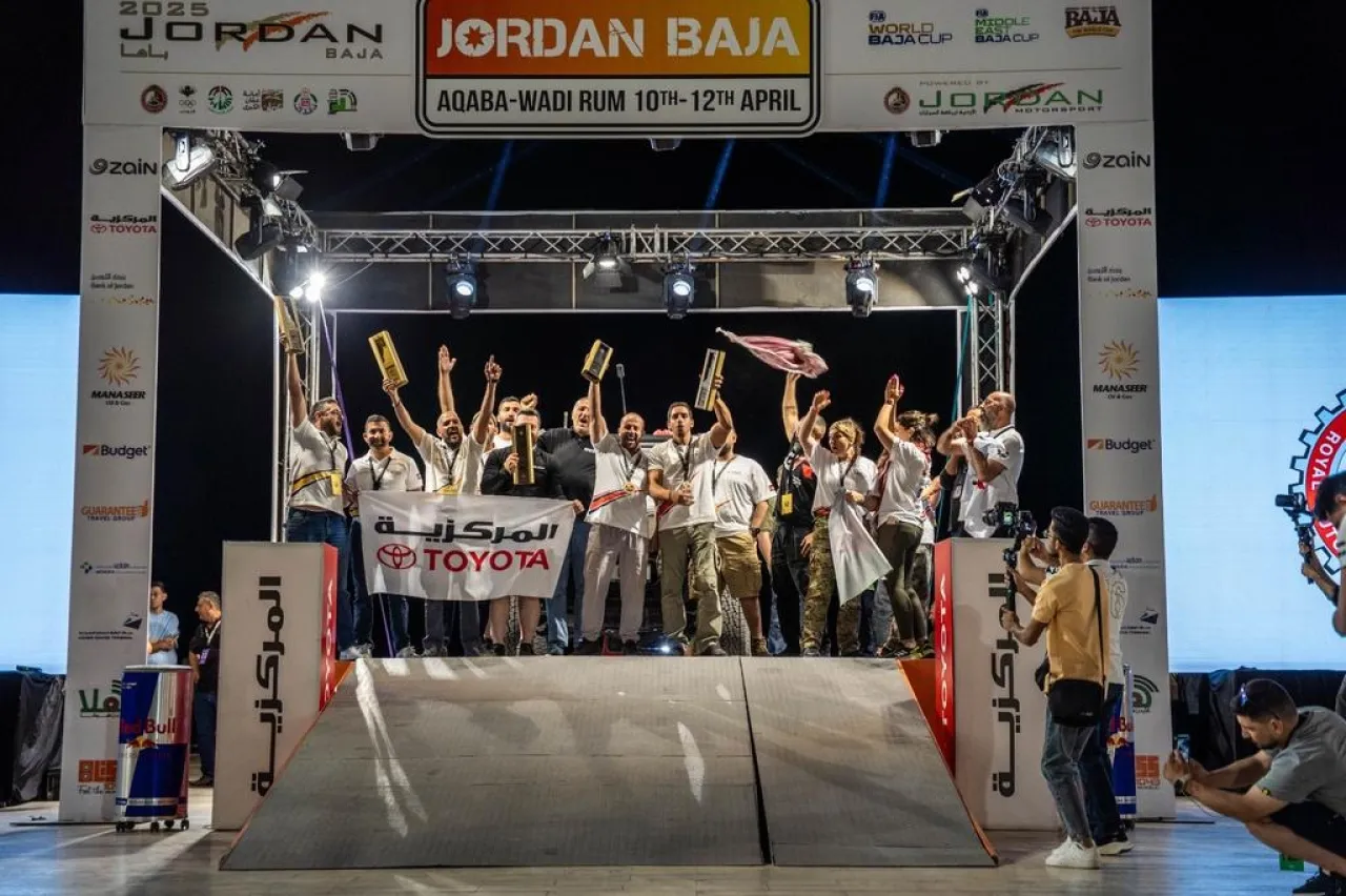 فريق المركزية تويوتا يحجز المركز الأول ضمن فئة الفرق في رالي وادي القمر والأول