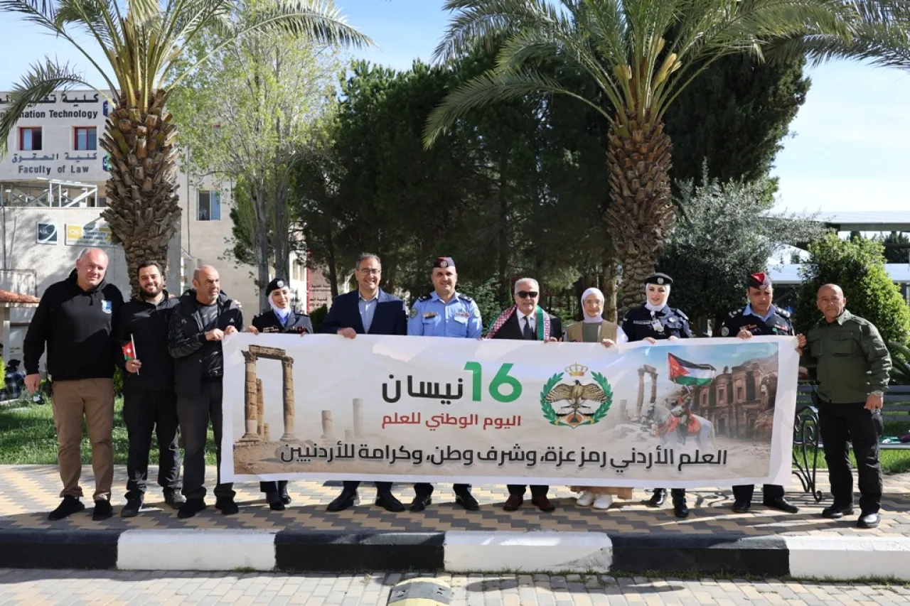 عمان الأهلية تحتفل بيوم العلم الأردني بأجواء مميزة