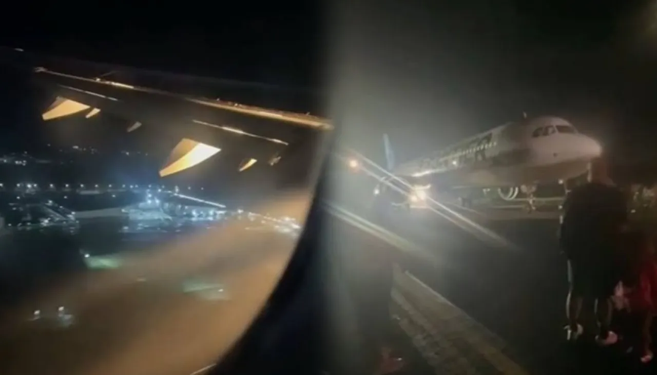 كابوس في الجو هبوط مرعب لطائرة تقل 228 راكباً بعد تحطم عجلتها