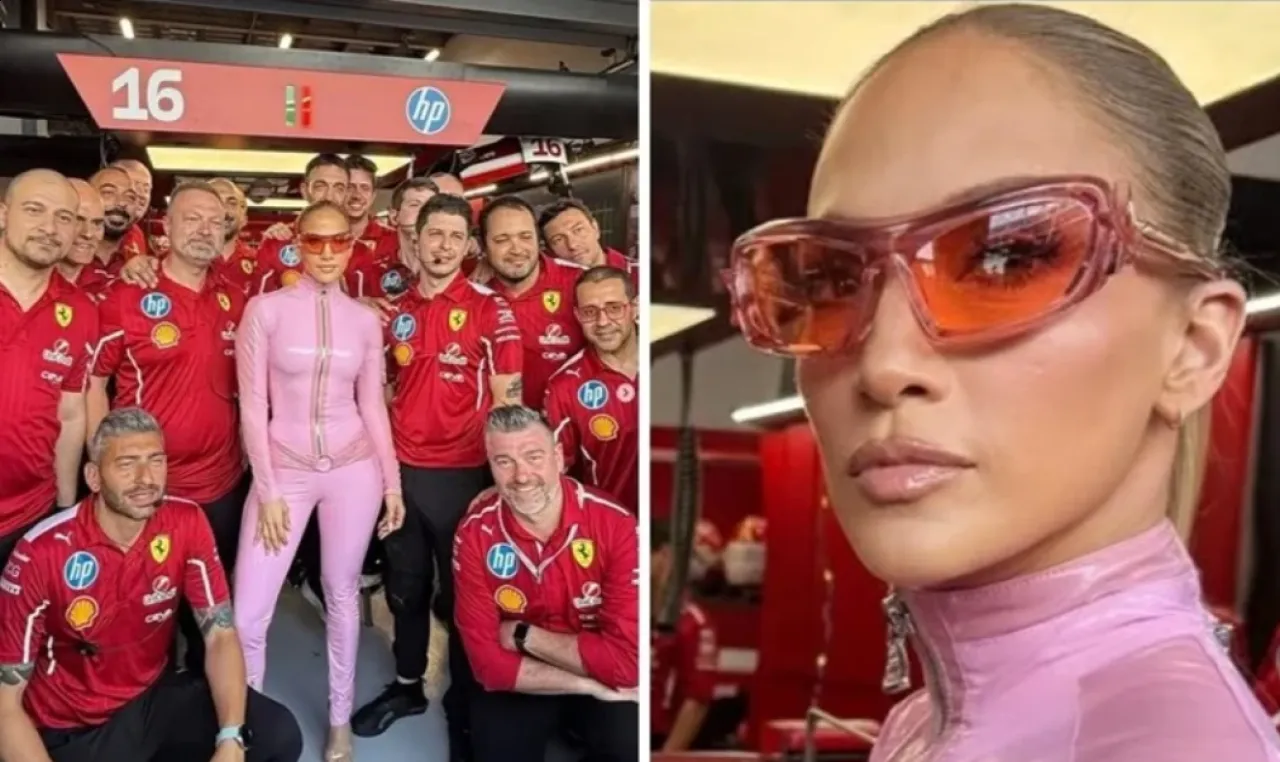 جينيفر لوبيز تشعل سباق فورمولا 1 في جدة