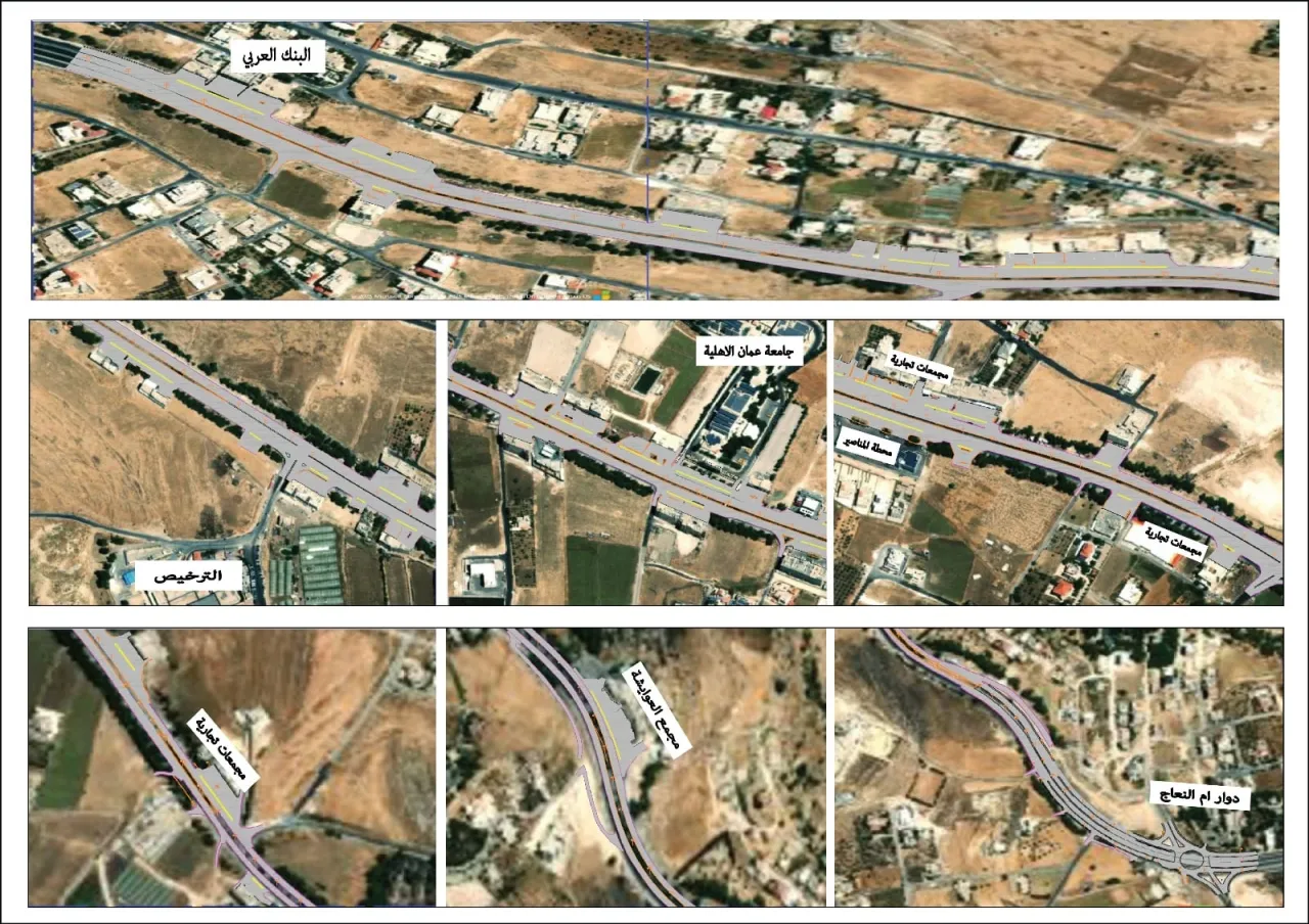 الأشغال تبدأ تنفيذ مشروع لتطوير طريق عمّانالسلط وتحسين السلامة المرورية