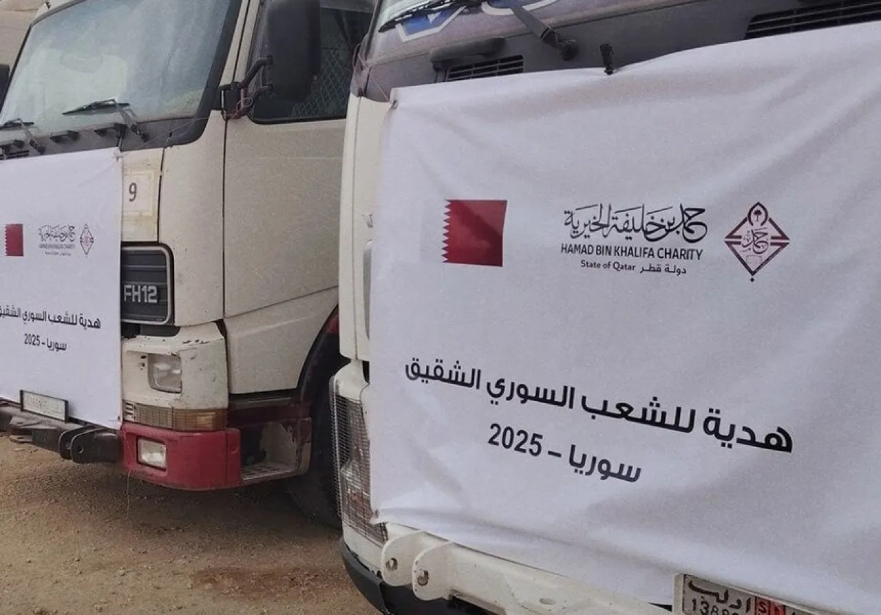 وصول أول دفعة من المساعدات القطرية إلى حلب السورية