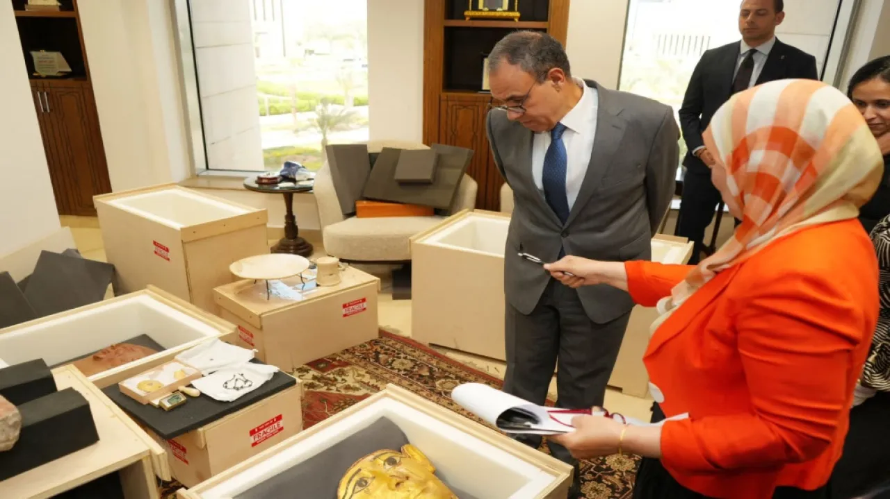 مصر تسترد من الولايات المتحدة 25 قطعة أثرية أخرجت بطرق غير مشروعة