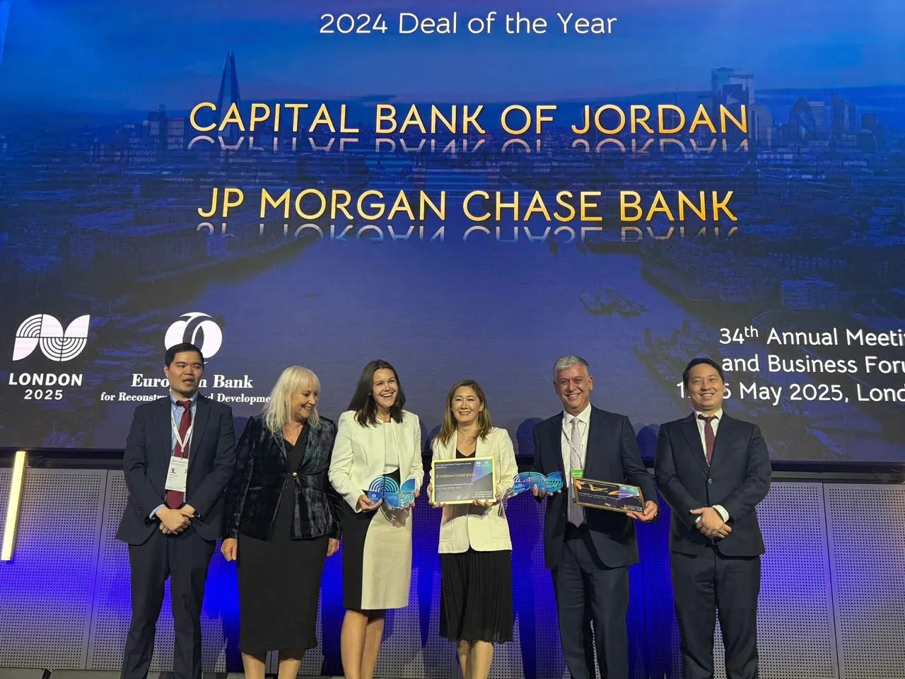 كابيتال بنك يفوز بجائزة أفضل صفقة بنكية من البنك الأوروبي لإعادة الإعمار  والتنمية  