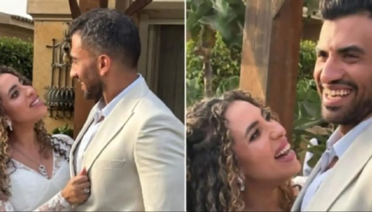 منة عدلي القيعي ويوسف حشيش يحتفلان بعقد قرانهما في أجواء عائلية