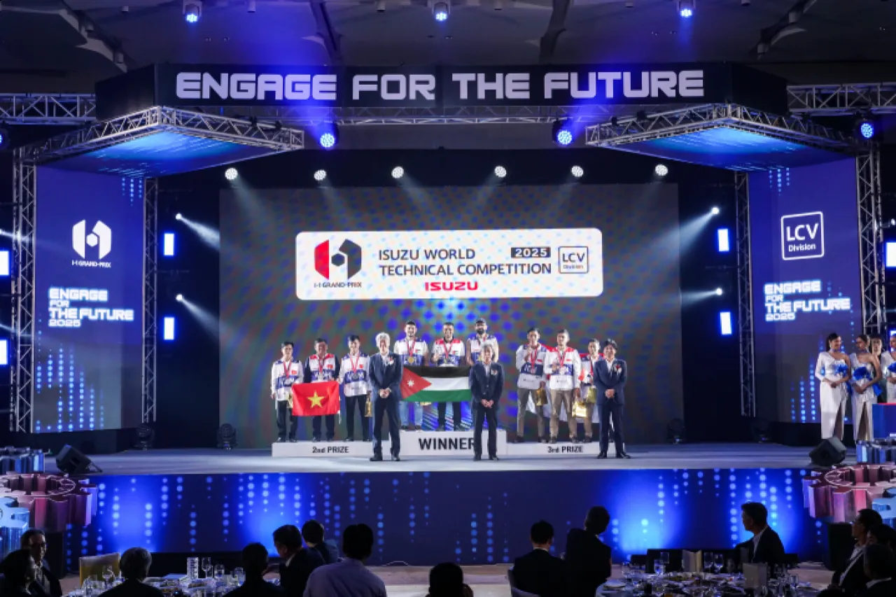 إيسوزو الأردن تتصدر العالم المركز الأول في بطولة الخدمة الفنية لعام 2025