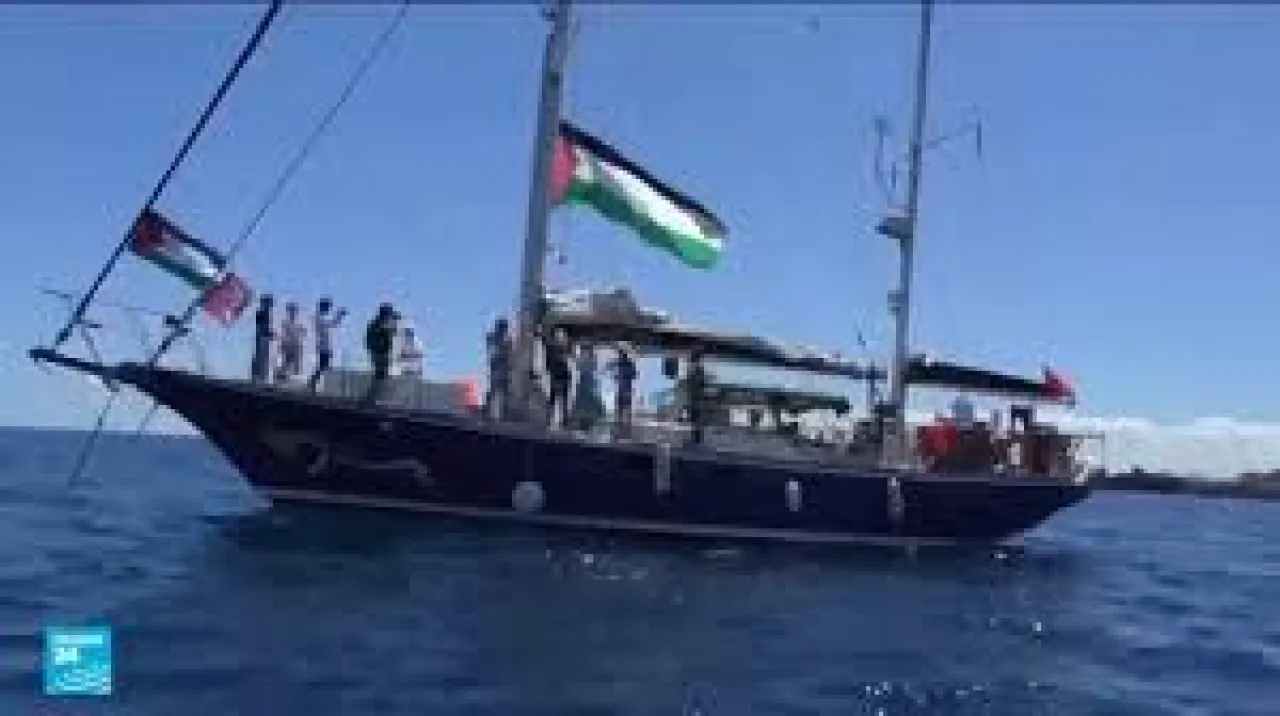 ائتلاف أسطول الحرية نبحر منذ 7 أيام لكسر الحصار عن غزة