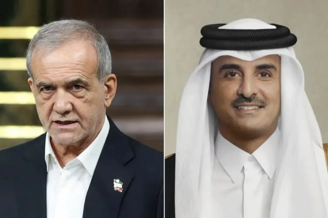 الرئيس الإيراني يعرب لأمير قطر عن أسفه للهجوم الصاروخي