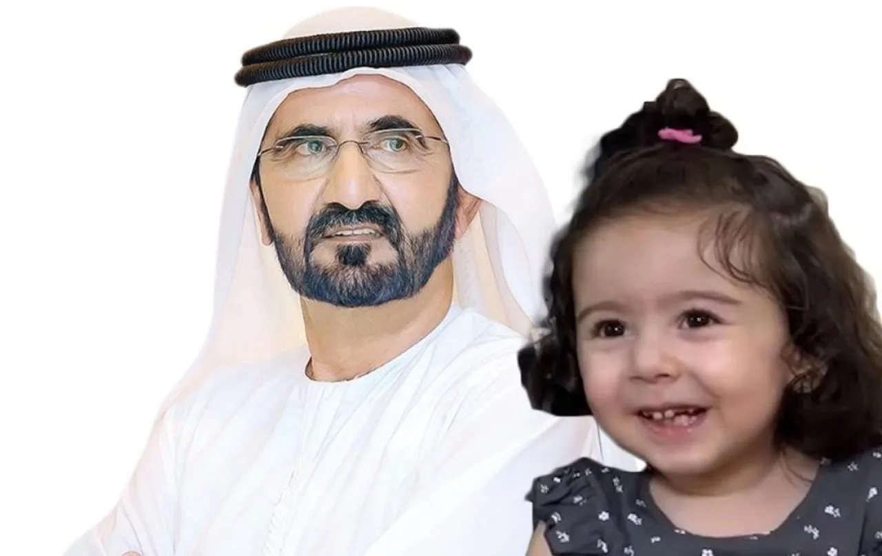 محمد بن راشد يتكفّل بعلاج الطفلة السورية يقين