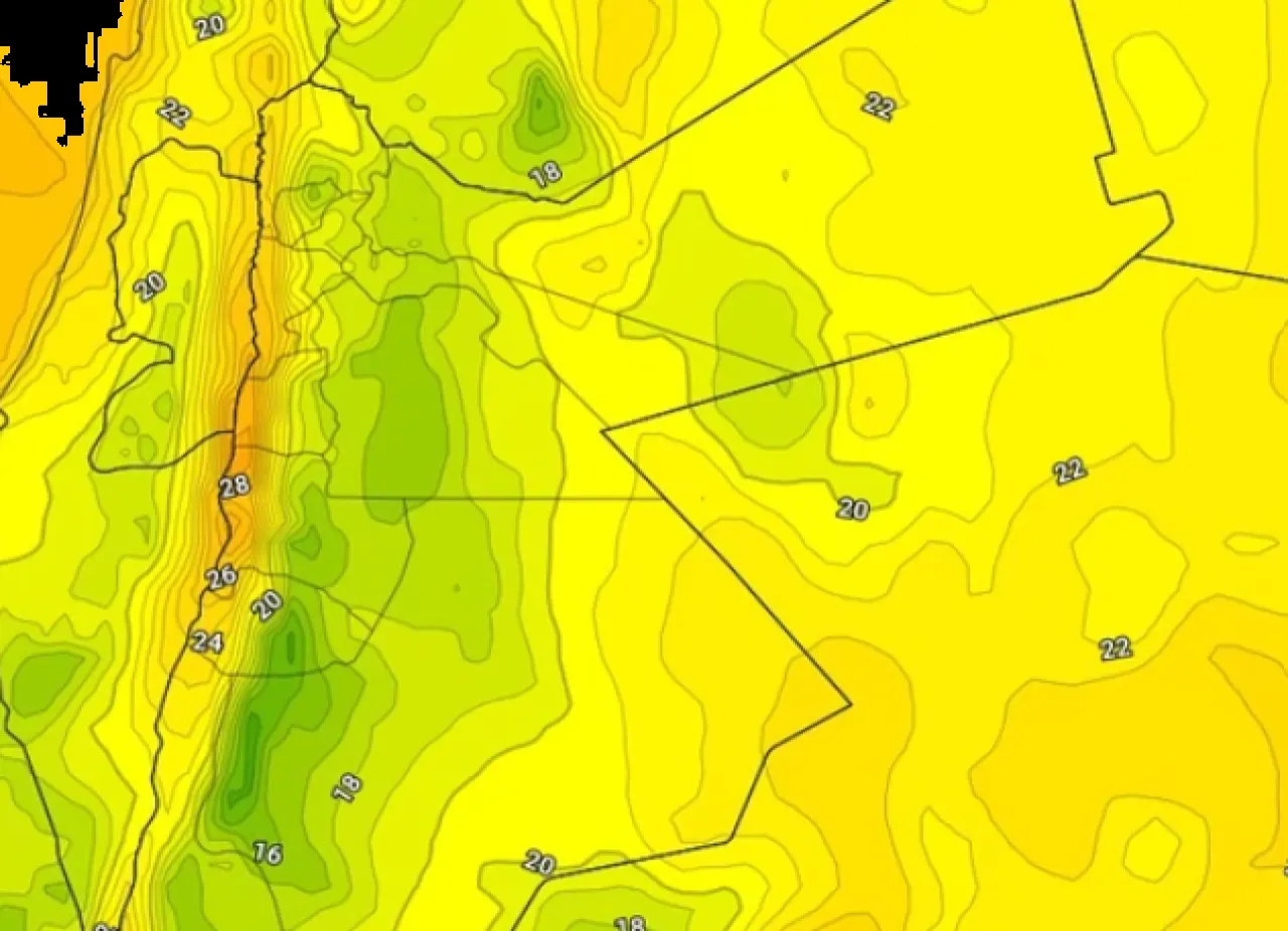 استمرار تأثر الأردن برياح أكثر اعتدالاً الخميس