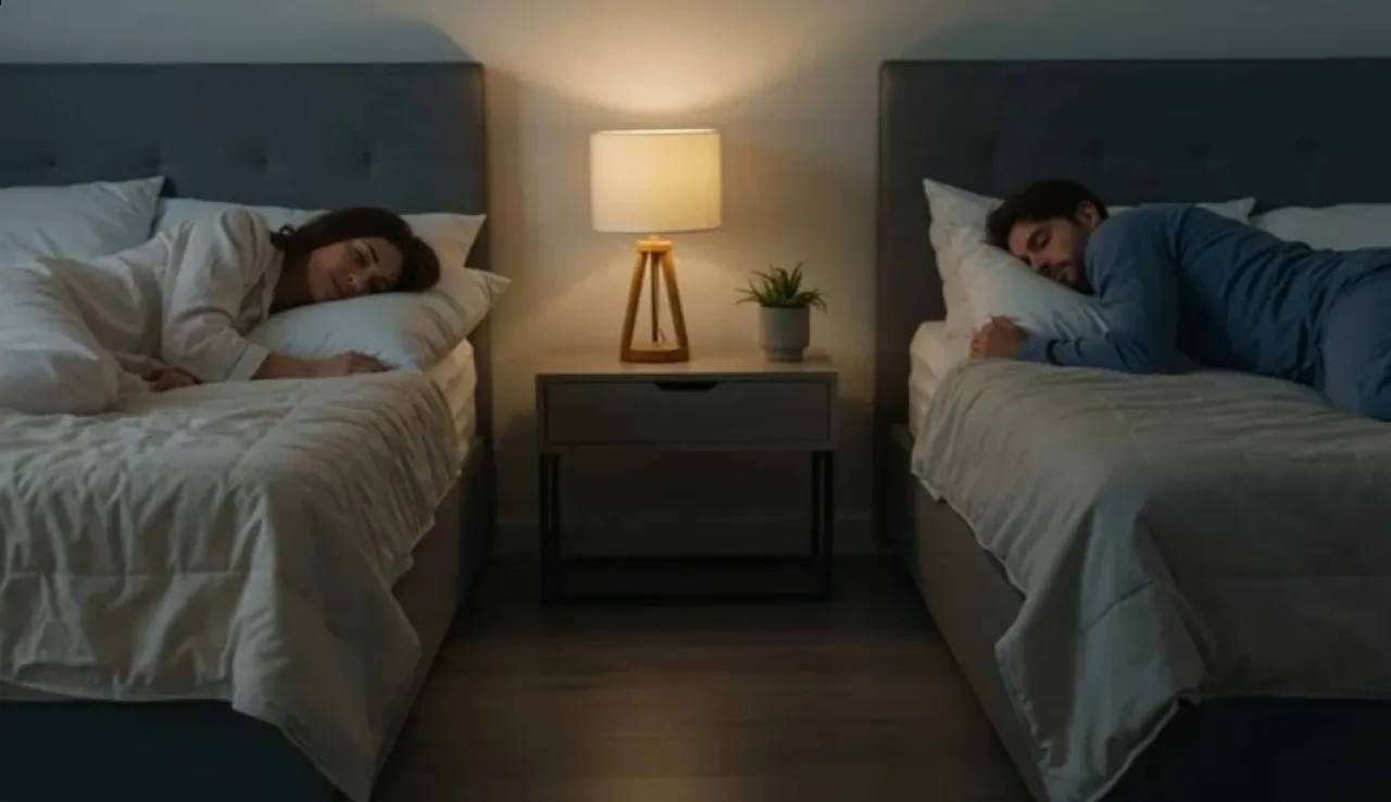 دراسة النوم على سرير منفصل أفضل لصحة الزوجين