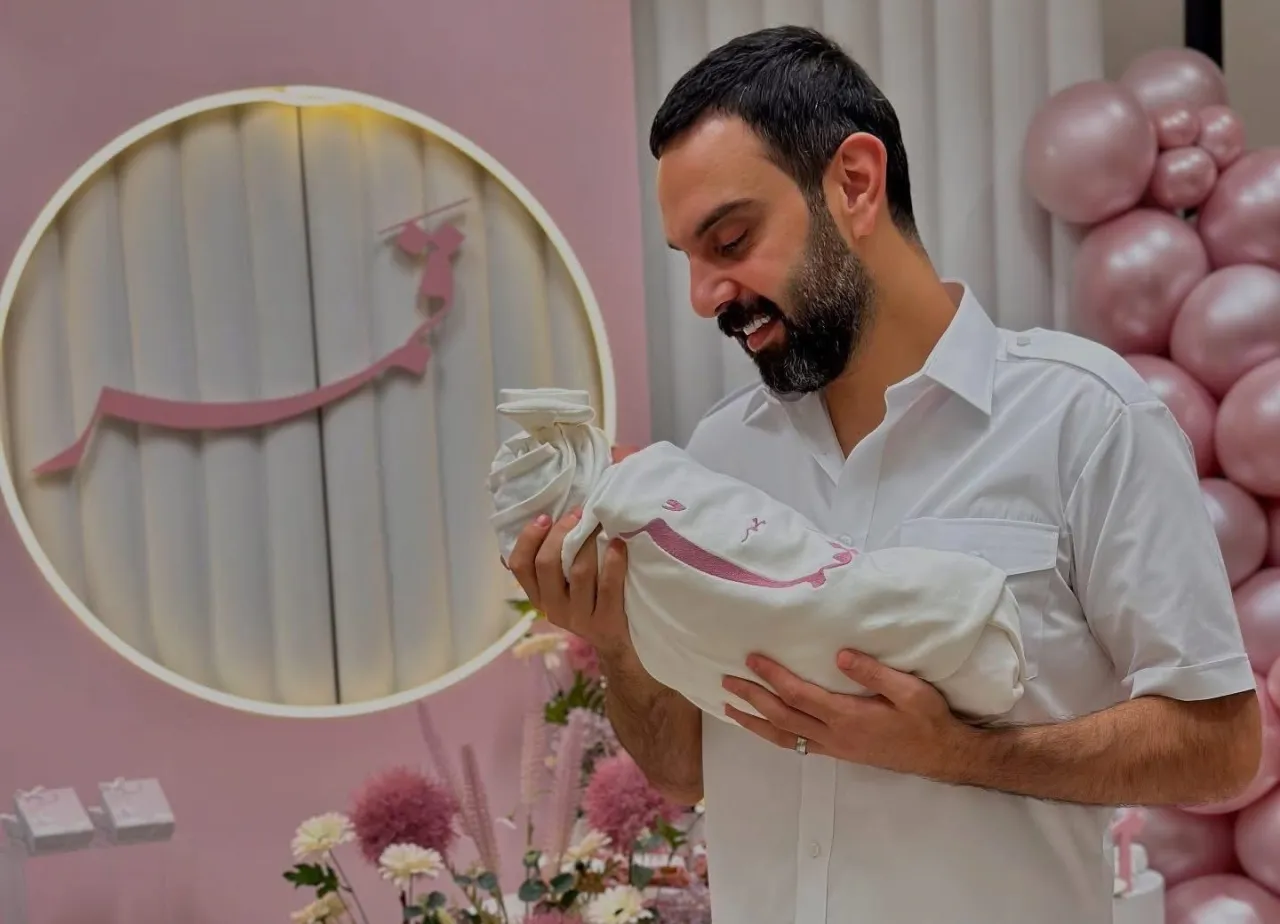 الفنان نجم السلمان يرزق بقمر