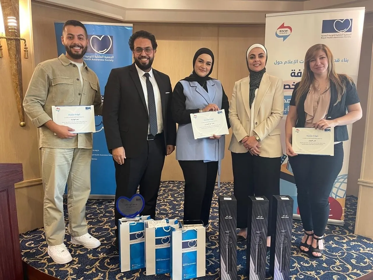 كلية الإعلام في جامعة الشرق الأوسط تحصد ثلاث جوائز في مسابقة الصحافة الصحية