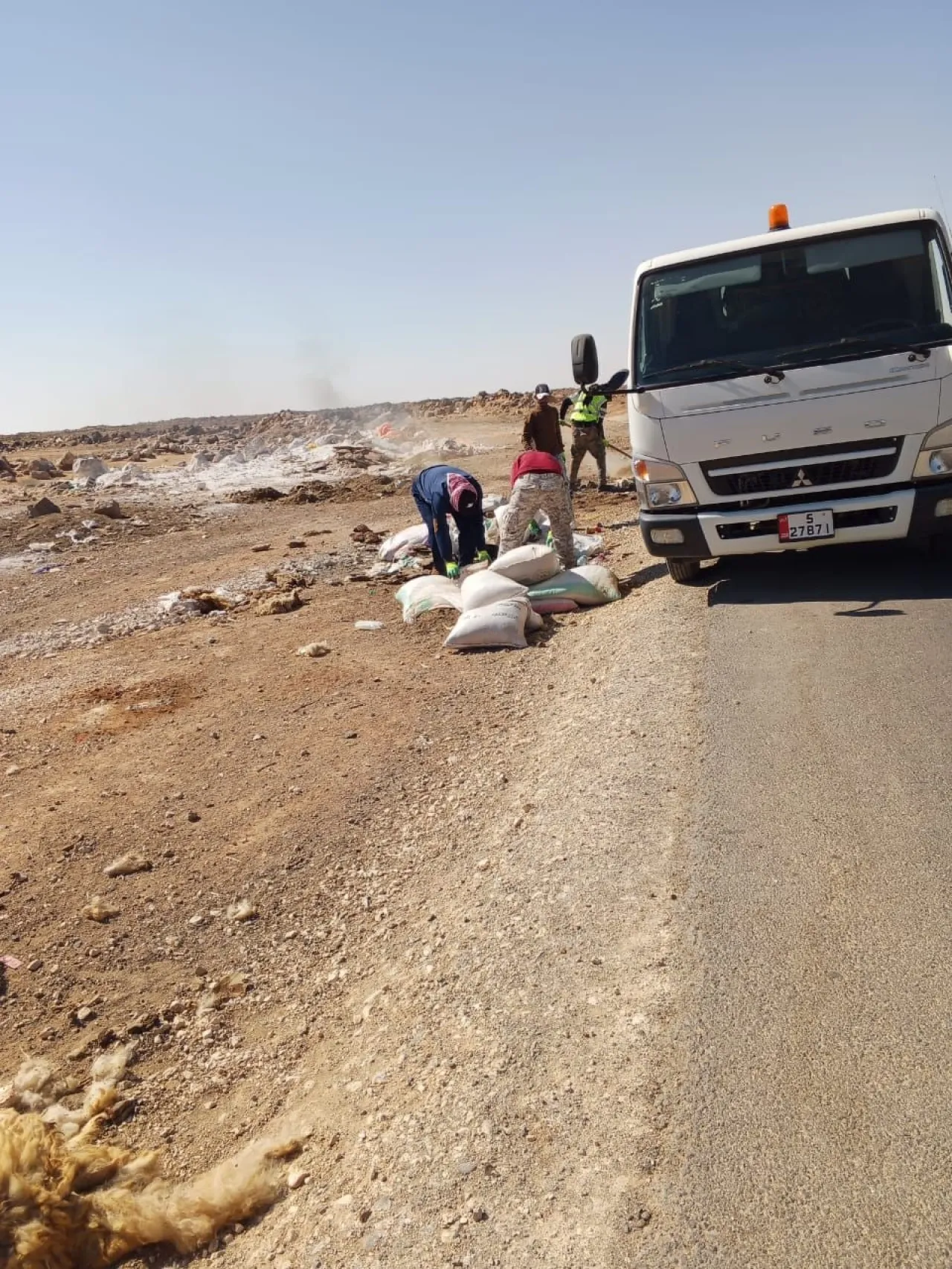 حملة نظافة عامة في جميع مناطق بلدية أم القطين والمكيفتة