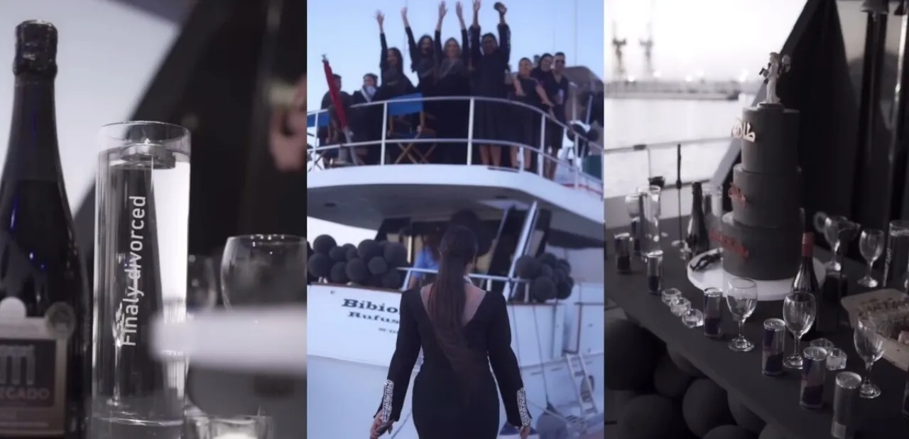 نجمة عربية تحتفل بطلاقها من زوجها الثاني بحفل فاخر على متن يخت