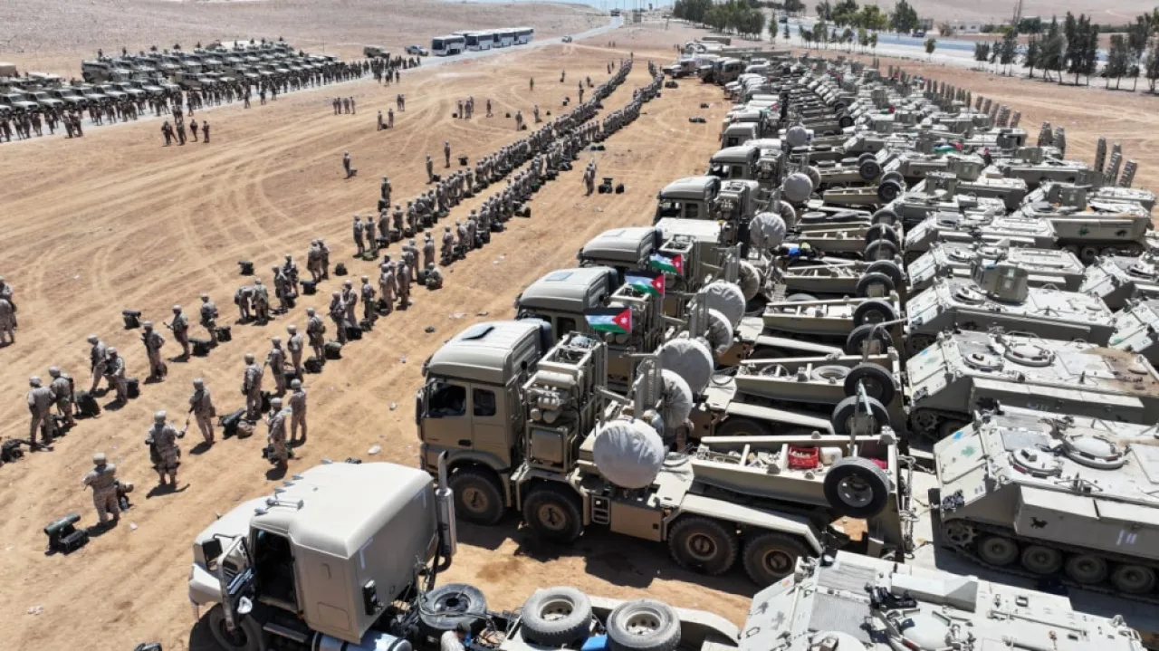 الأردن  مساعد العمليات يتفقد الوحدات النوعية على واجهة المنطقة العسكرية الشمالية