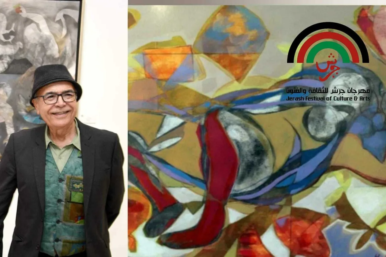 الفنان التونسي يشارك في مهرجان جرش بلوحات تنطق بالهوية والتجدد