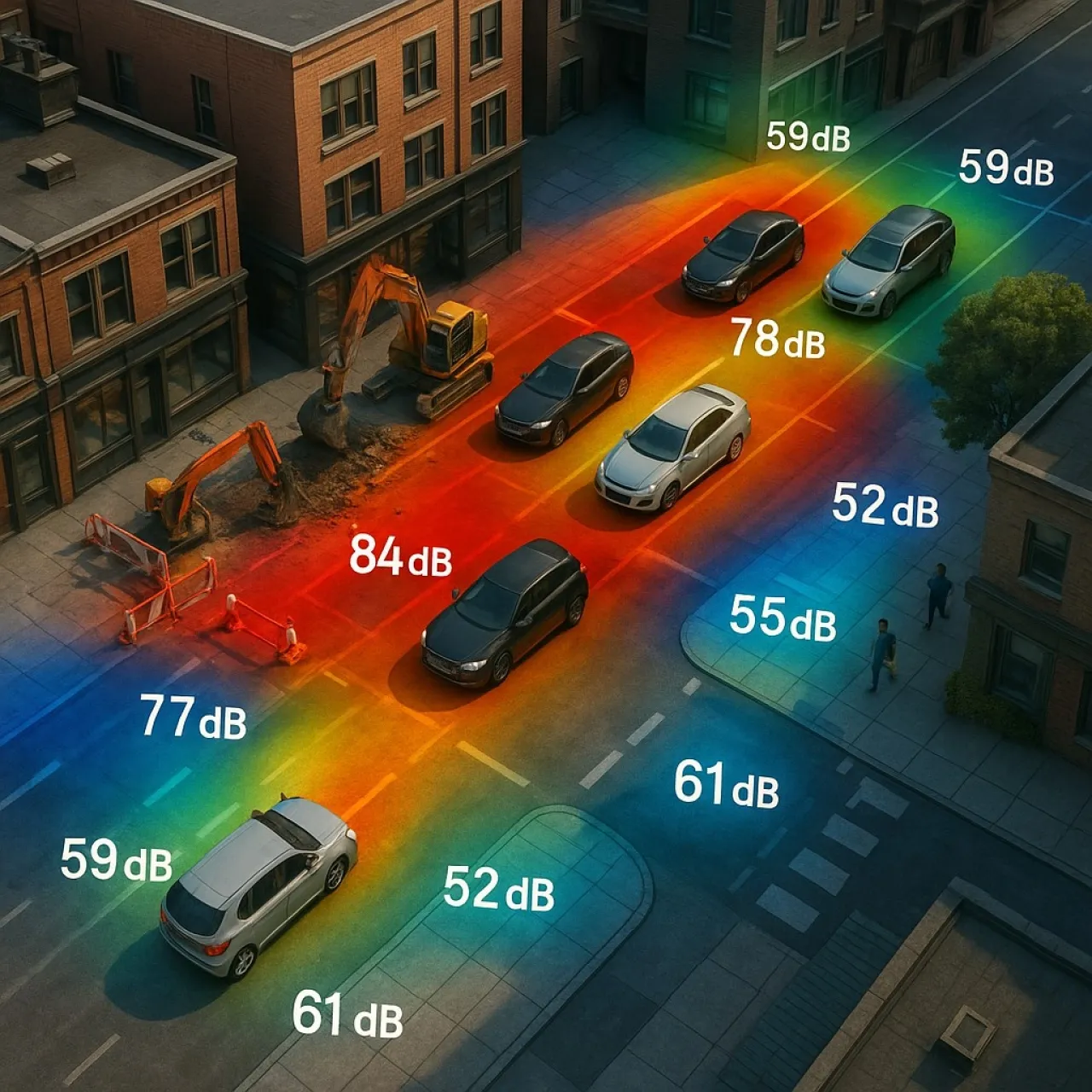 خدمات رسم الخرائط الصوتية التحليل الصوتي للتخطيط الحضري ومكافحة الضوضاء