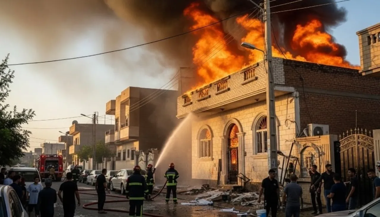 خلاف عائلي يتحوّل إلى كارثة عراقي يحرق منزله ويقتل أفراد أسرته