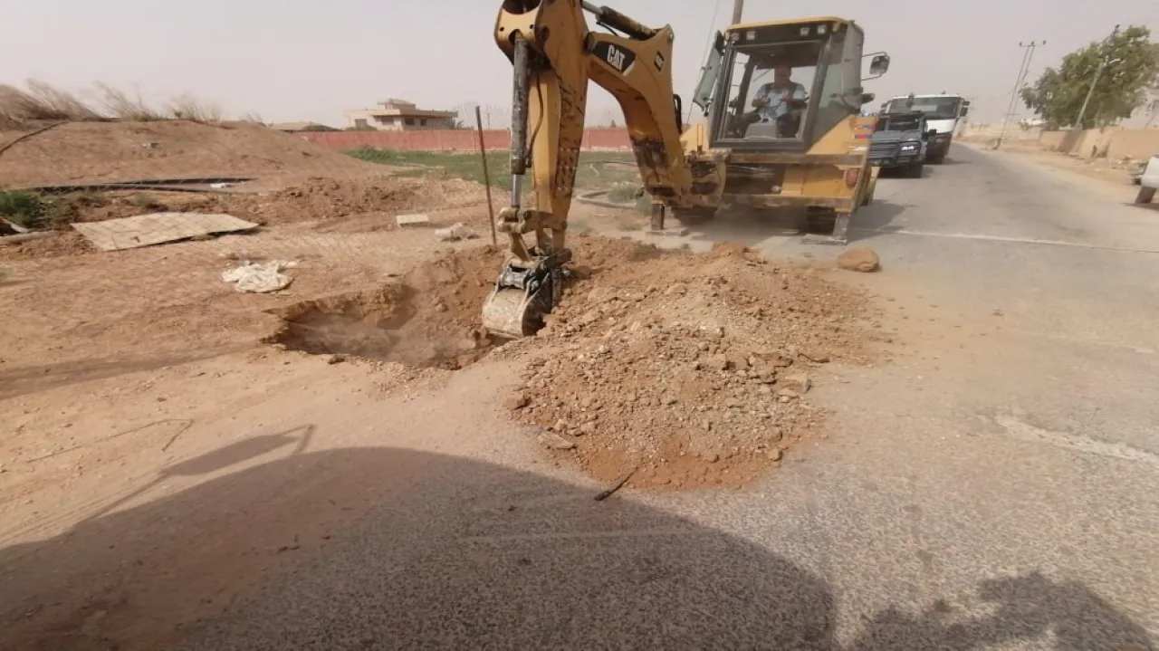 ضبط خط مياه مخبأ يسرق حصص المزارعين بجنوب عمّان