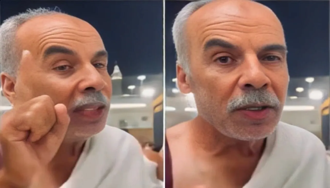 بعد الاستيلاء على منزله رسالة مؤثرة من مصري لشقيقه أمام الكعبة  فيديو