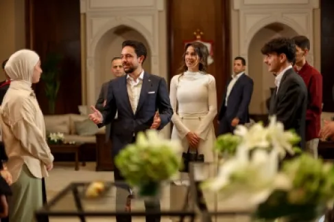 ولي العهد يستقبل أوائل التوجيهي