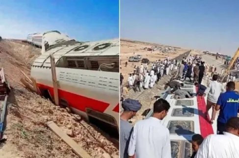 القطار كان قادما من مطروح ومتوجها إلى الإسكندرية