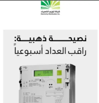توزيع الكهرباء الأردن: راقب العداد أسبوعيًا