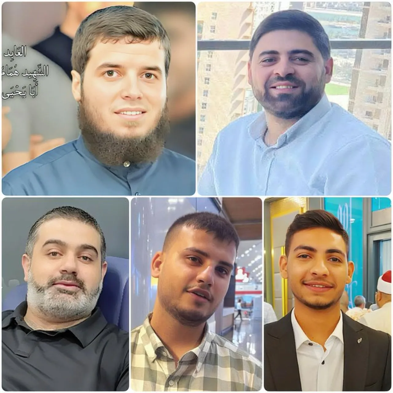 استشهاد 5 من عناصر حماس بالقصف الاسرائيلي على الدوحة  أسماء