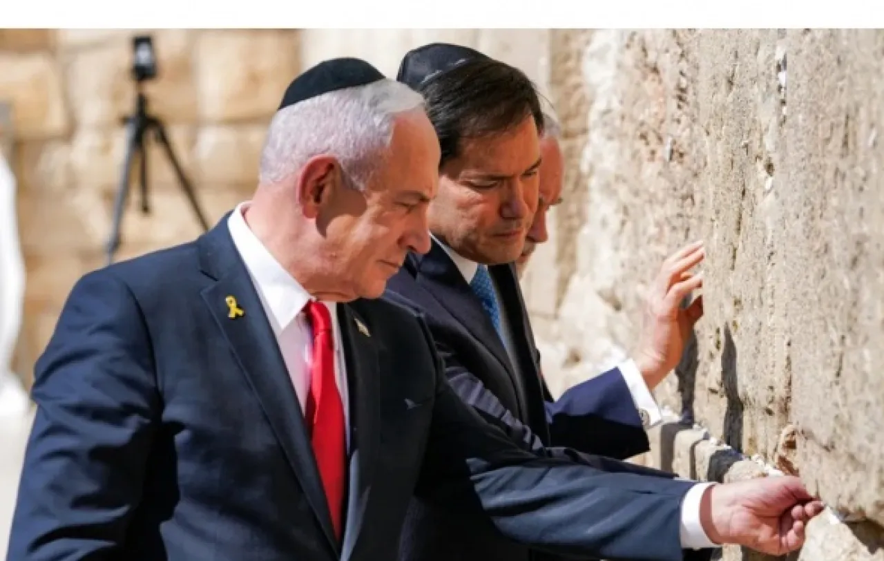 نتنياهو خلال من حائط البراق مع روبيو العلاقات مع واشنطن قوية