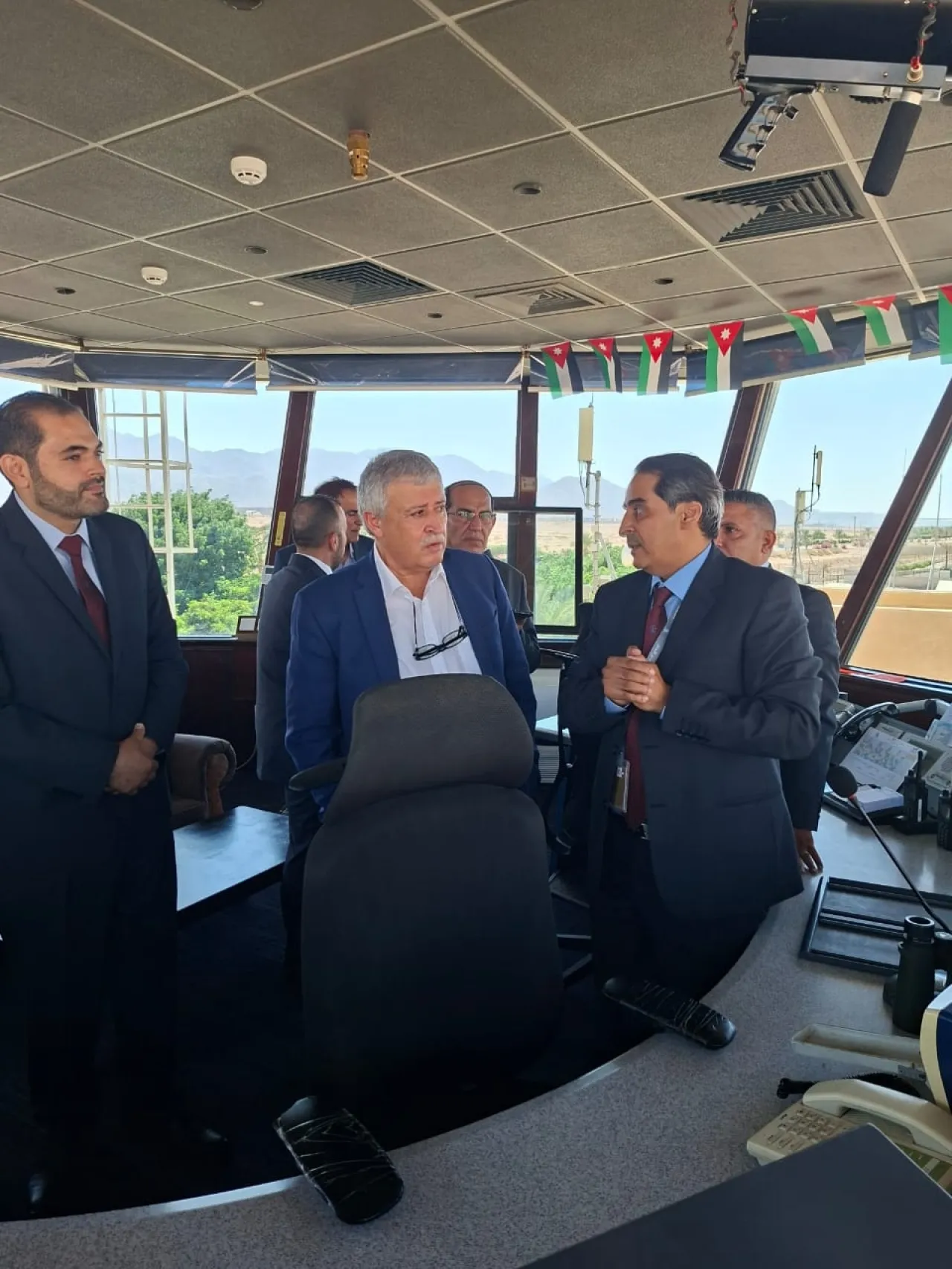 Minister of Transport inspects the Directorate of Air Navigation and Meteorology at King Hussein Airport in Aqaba