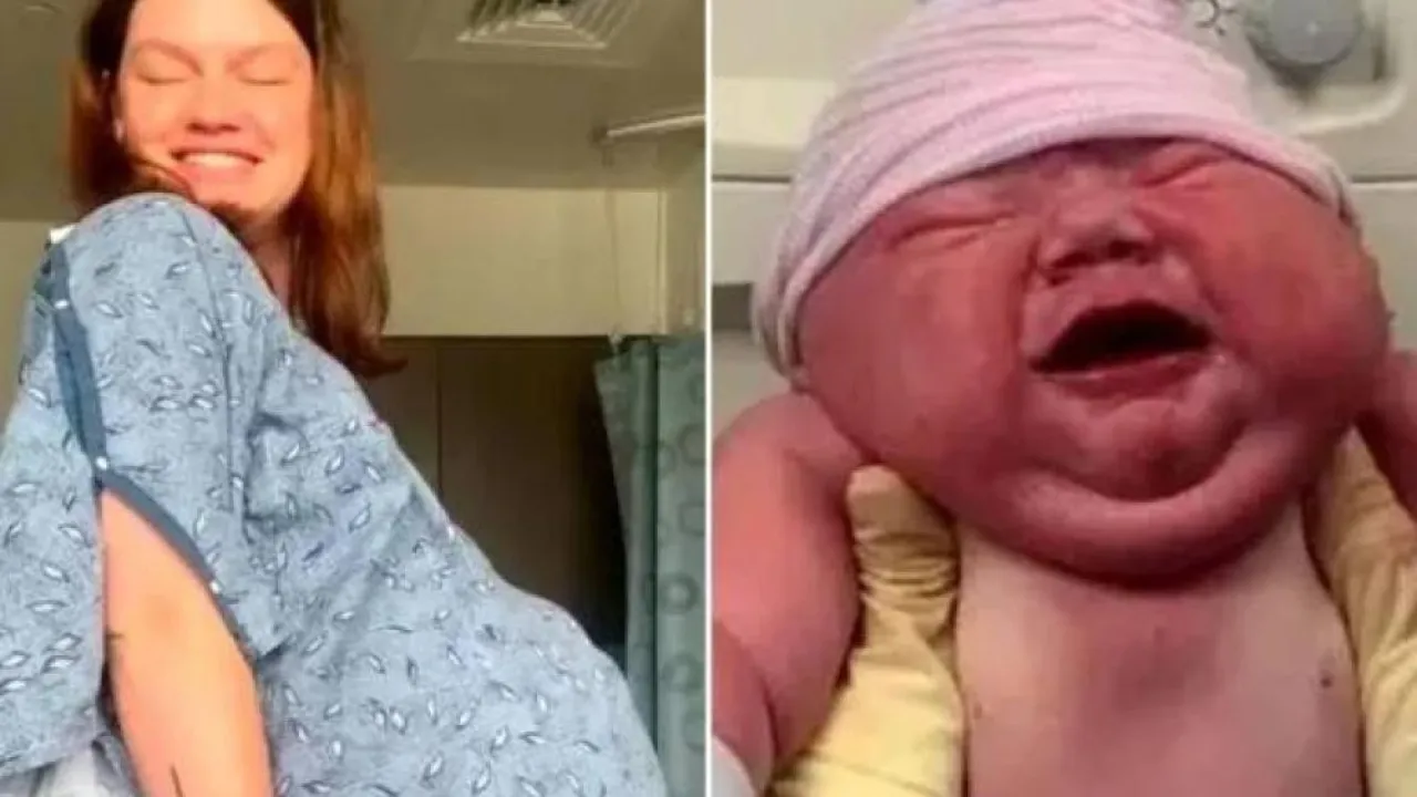 أمريكية تلد طفلاً يحطم الأرقام القياسية  اليكم التفاصيل