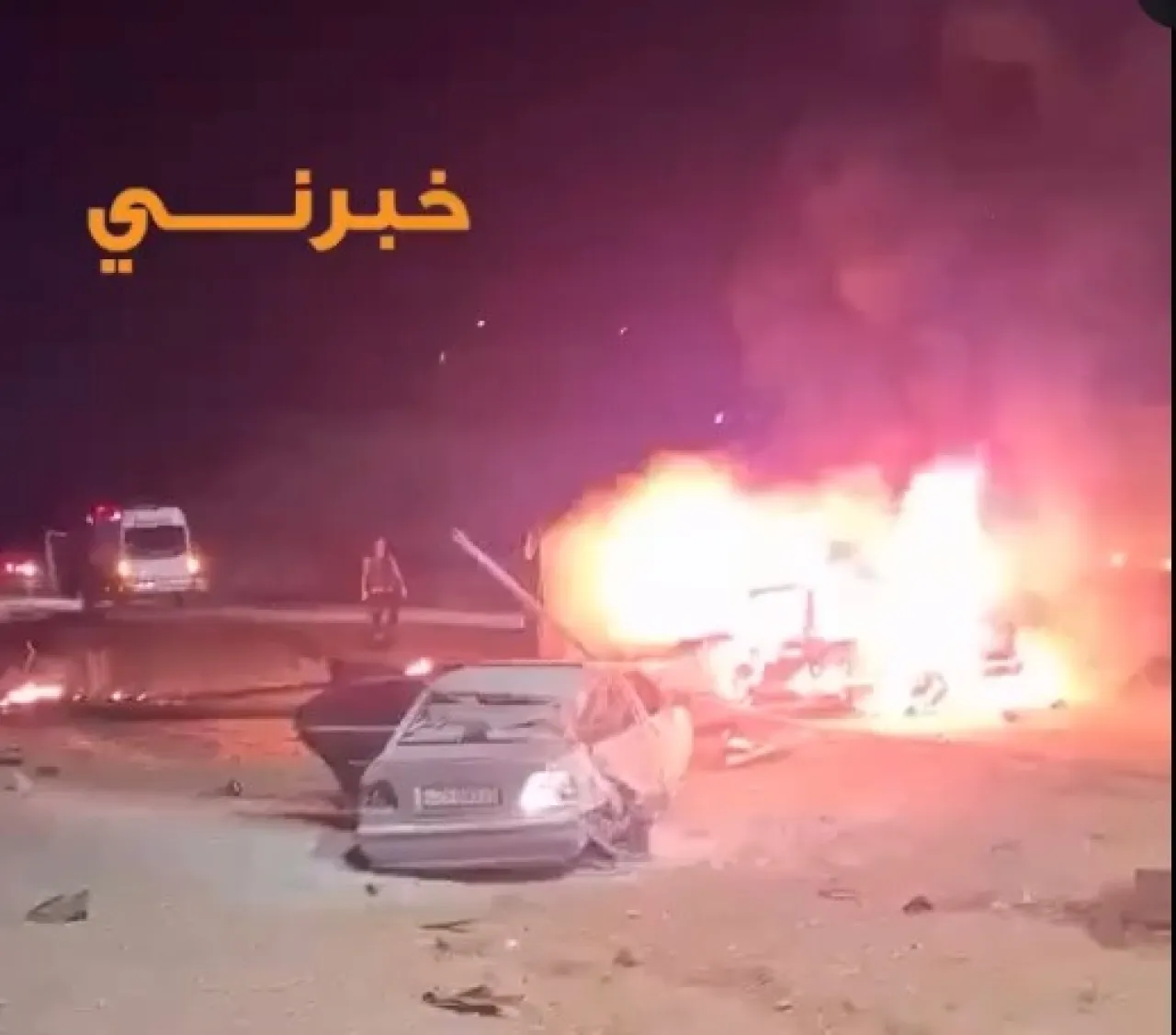 Severe collision between two vehicles in AlHashimiya Zarqa  Video